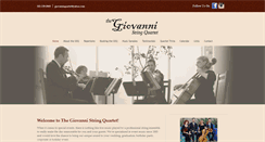 Desktop Screenshot of giovanniquartet.com